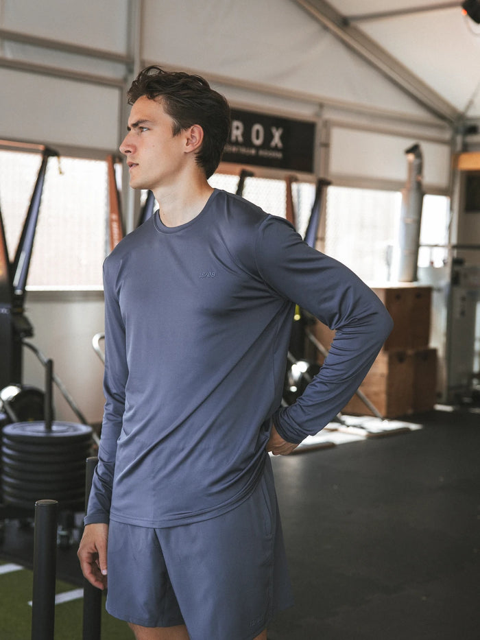 Grayish Blue Sport Longsleeve