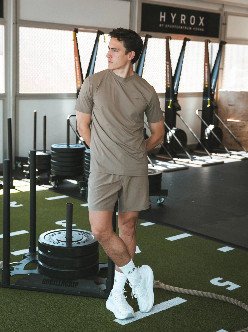 Brown Basic Sports Shorts