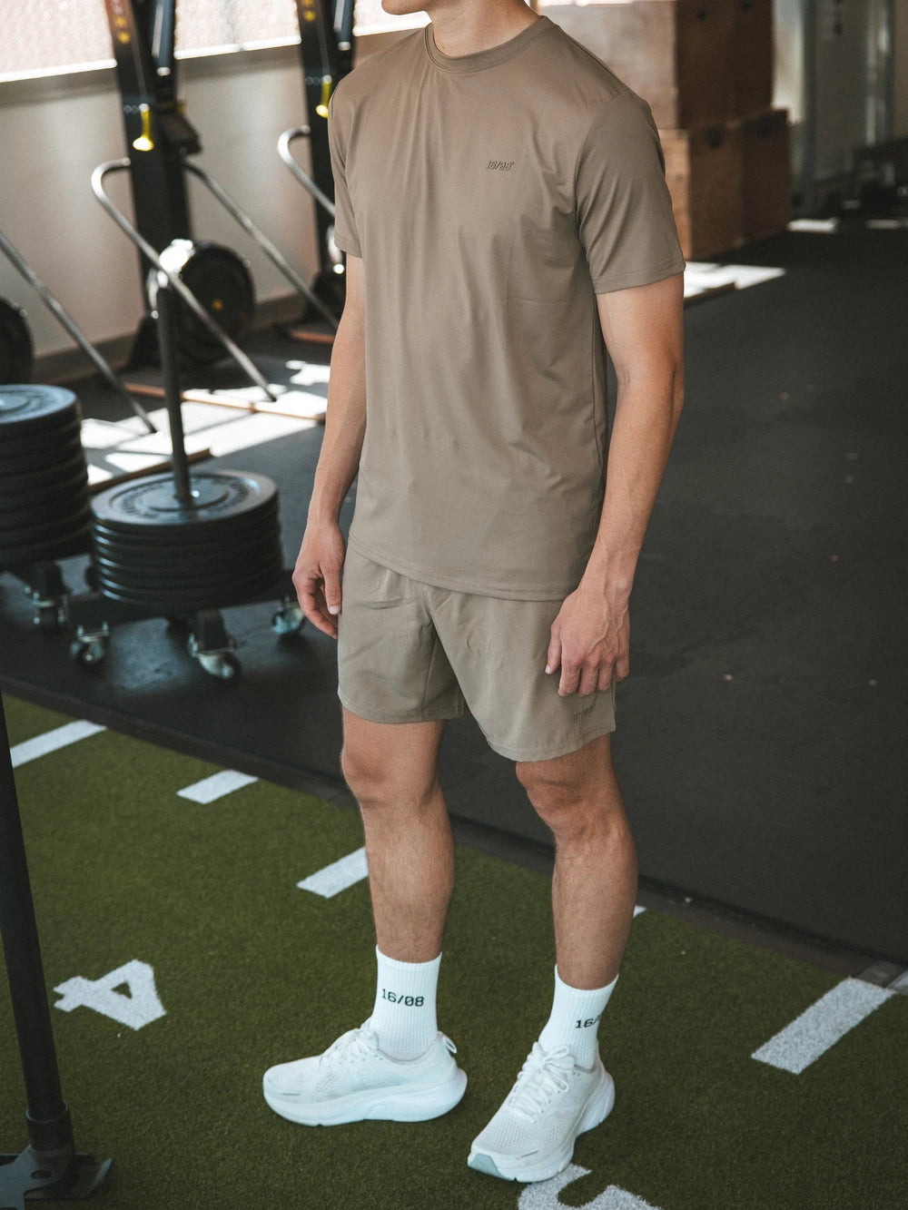 Brown Basic Sport T-shirt