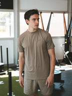Brown Basic Sports T-shirt