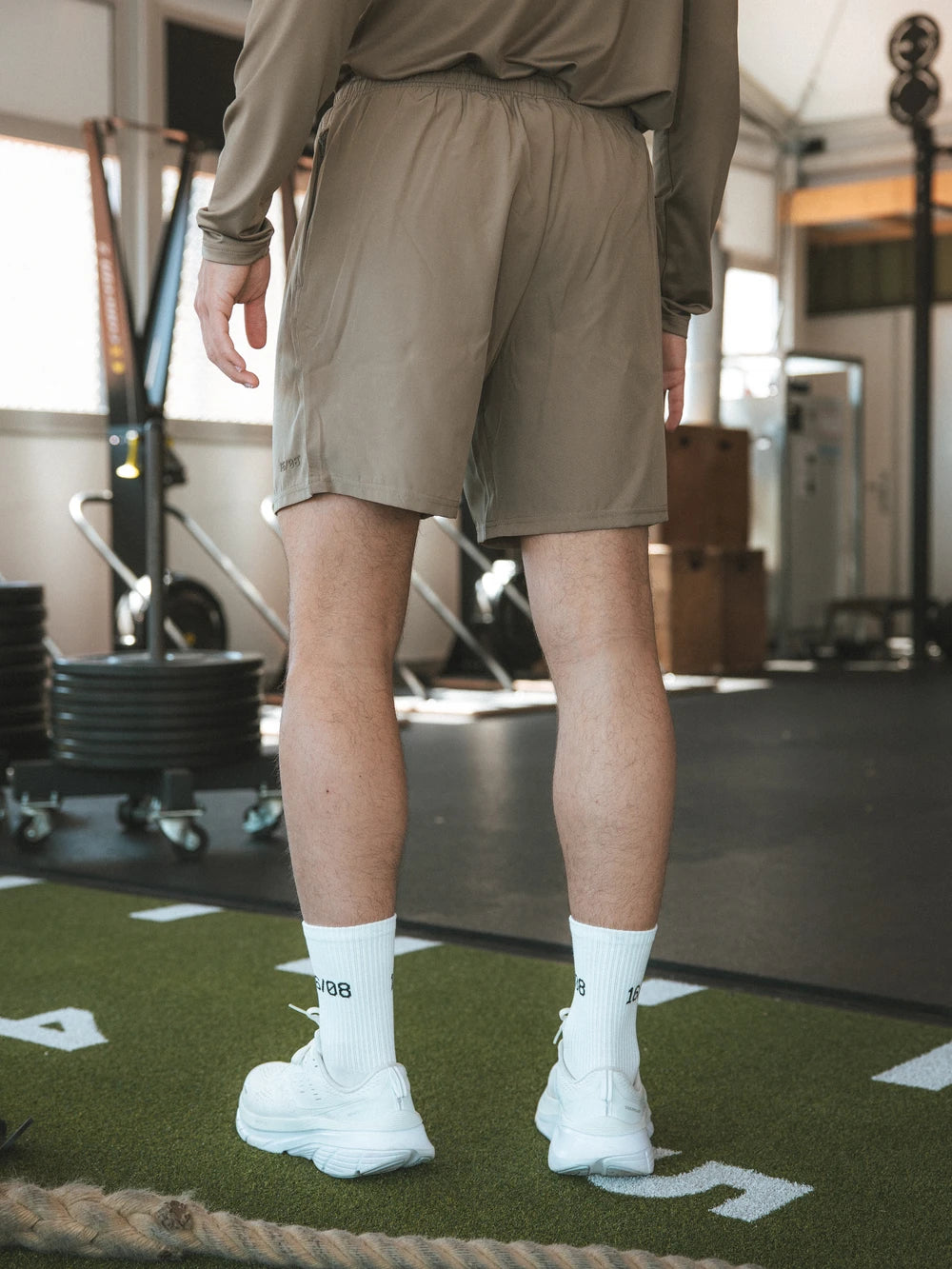 Brown Basic Sports Shorts