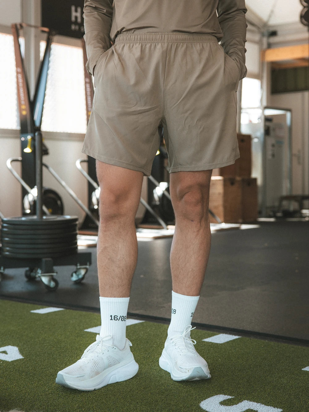 Brown Basic Sports Shorts