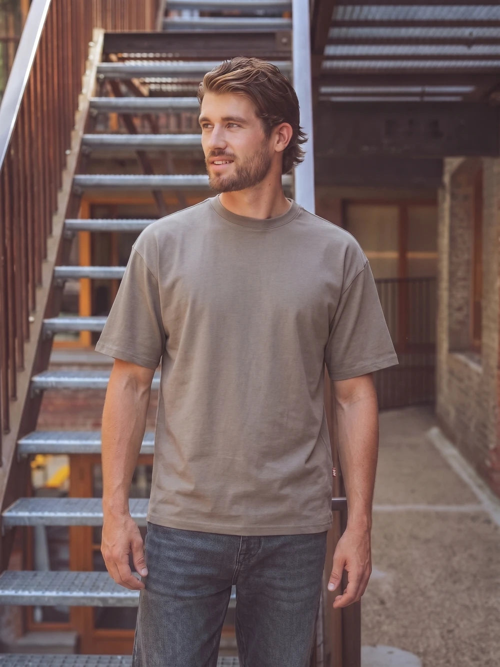 Taupe Oversized T-Shirt
