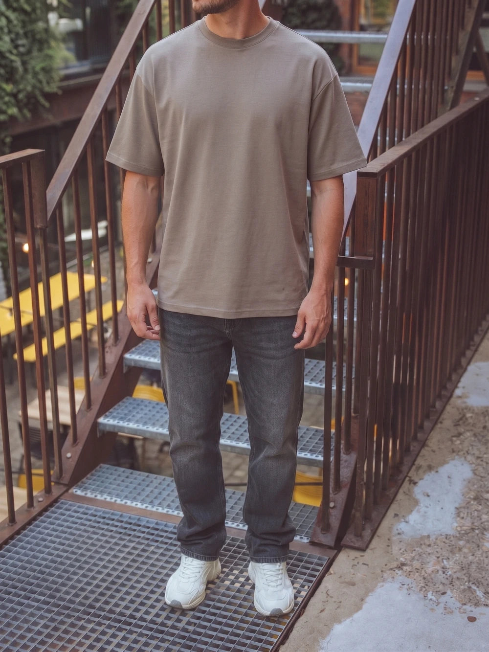 Taupe Oversized T-Shirt