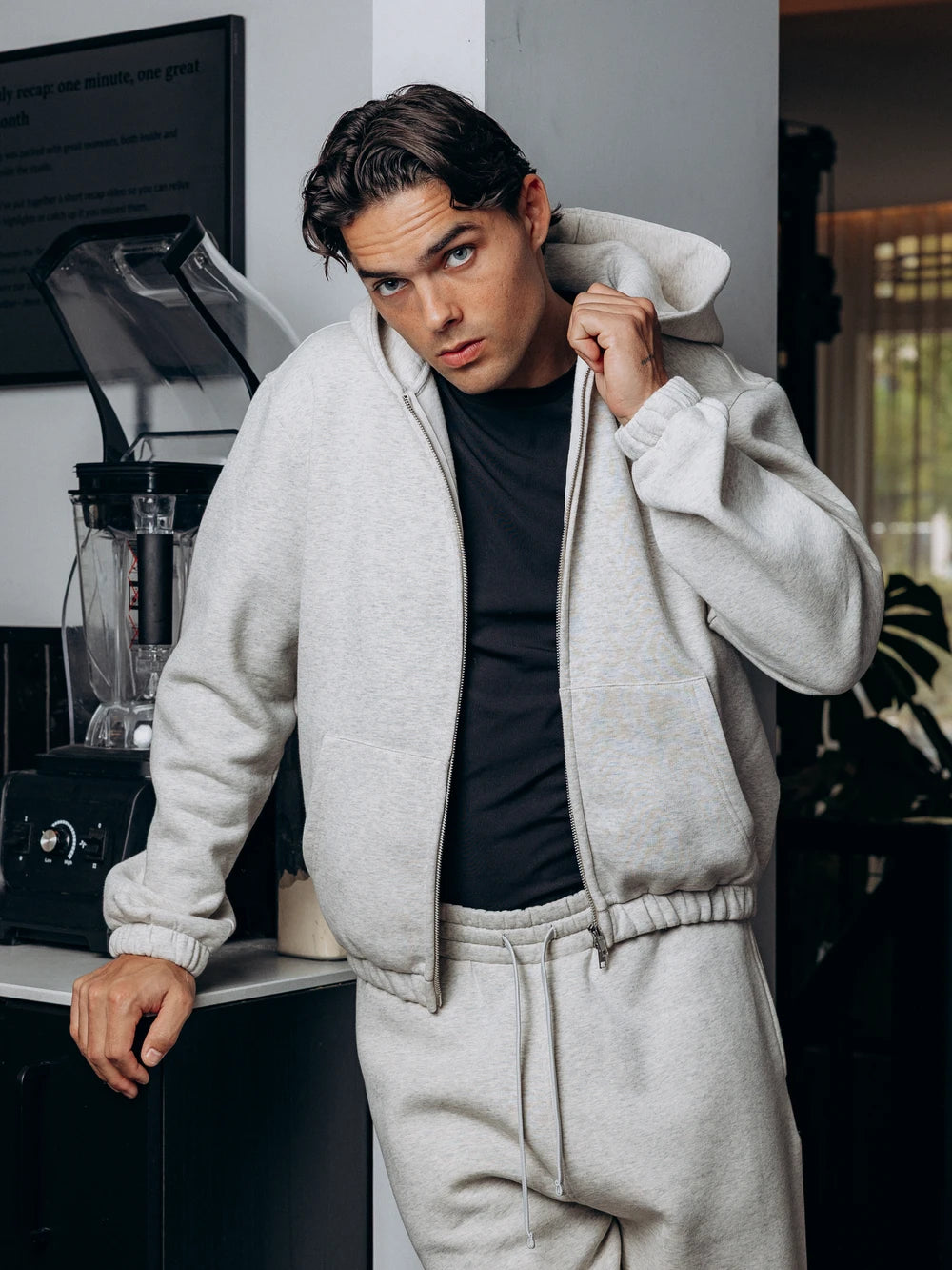TB Light Grey Boxy Vest