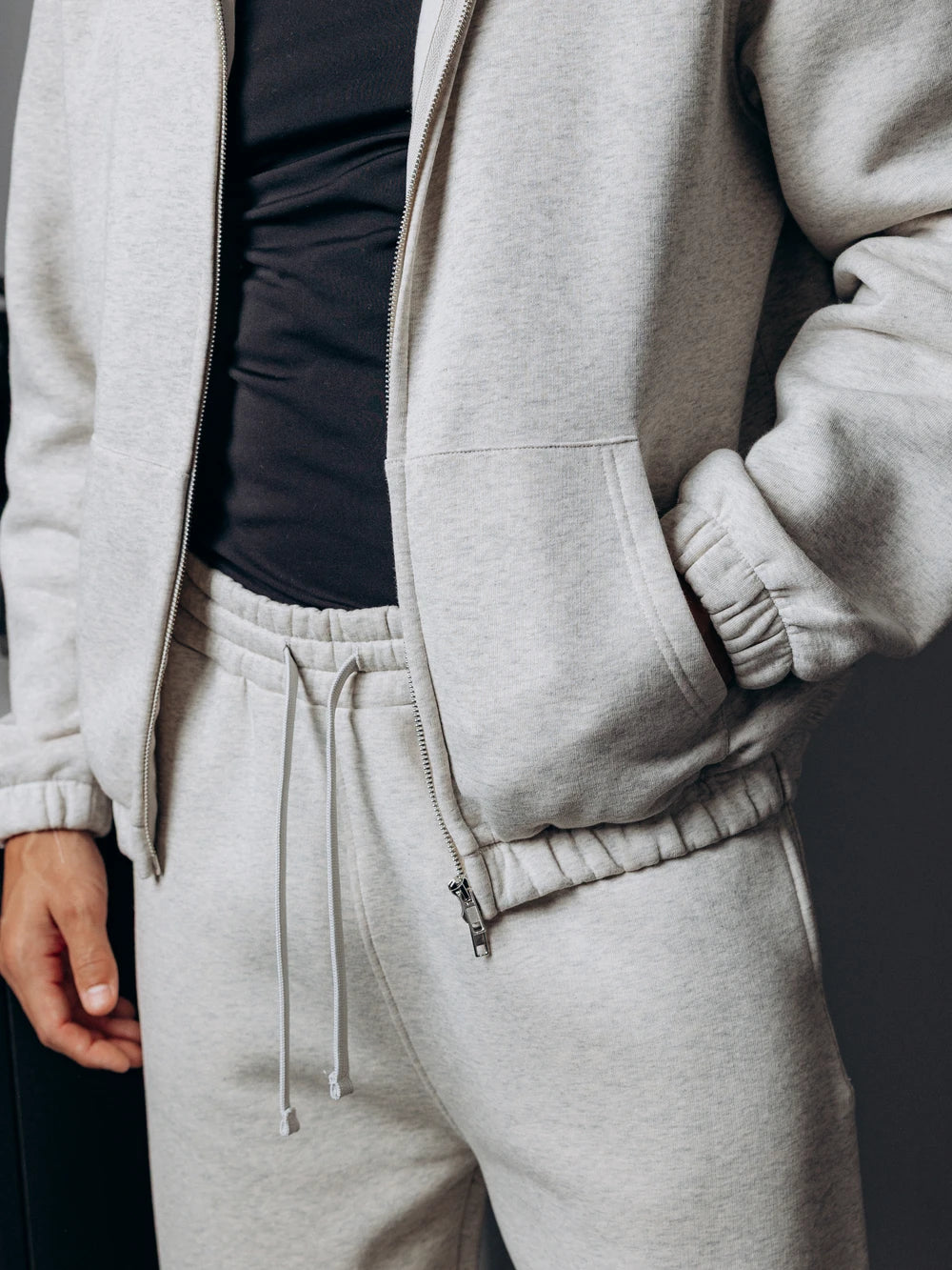 TB Light Grey Boxy Vest