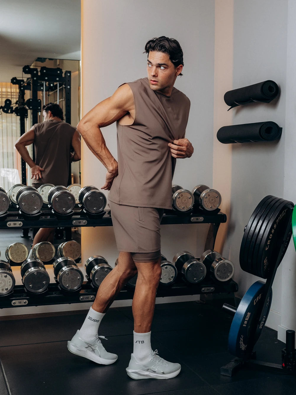 TB Brown Performance Tank Top