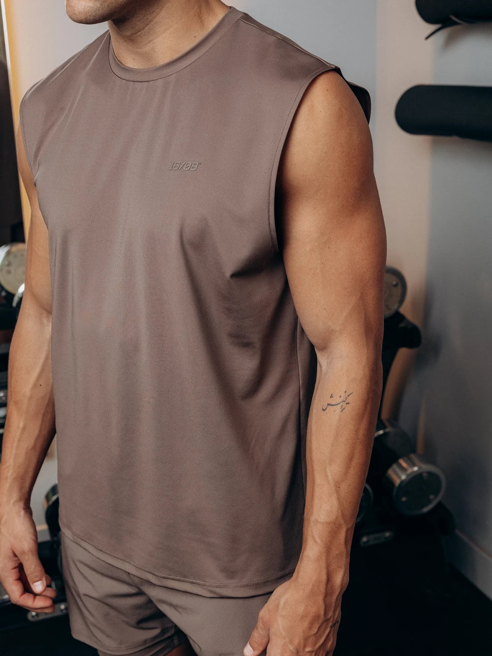 TB Brown Performance Tanktop
