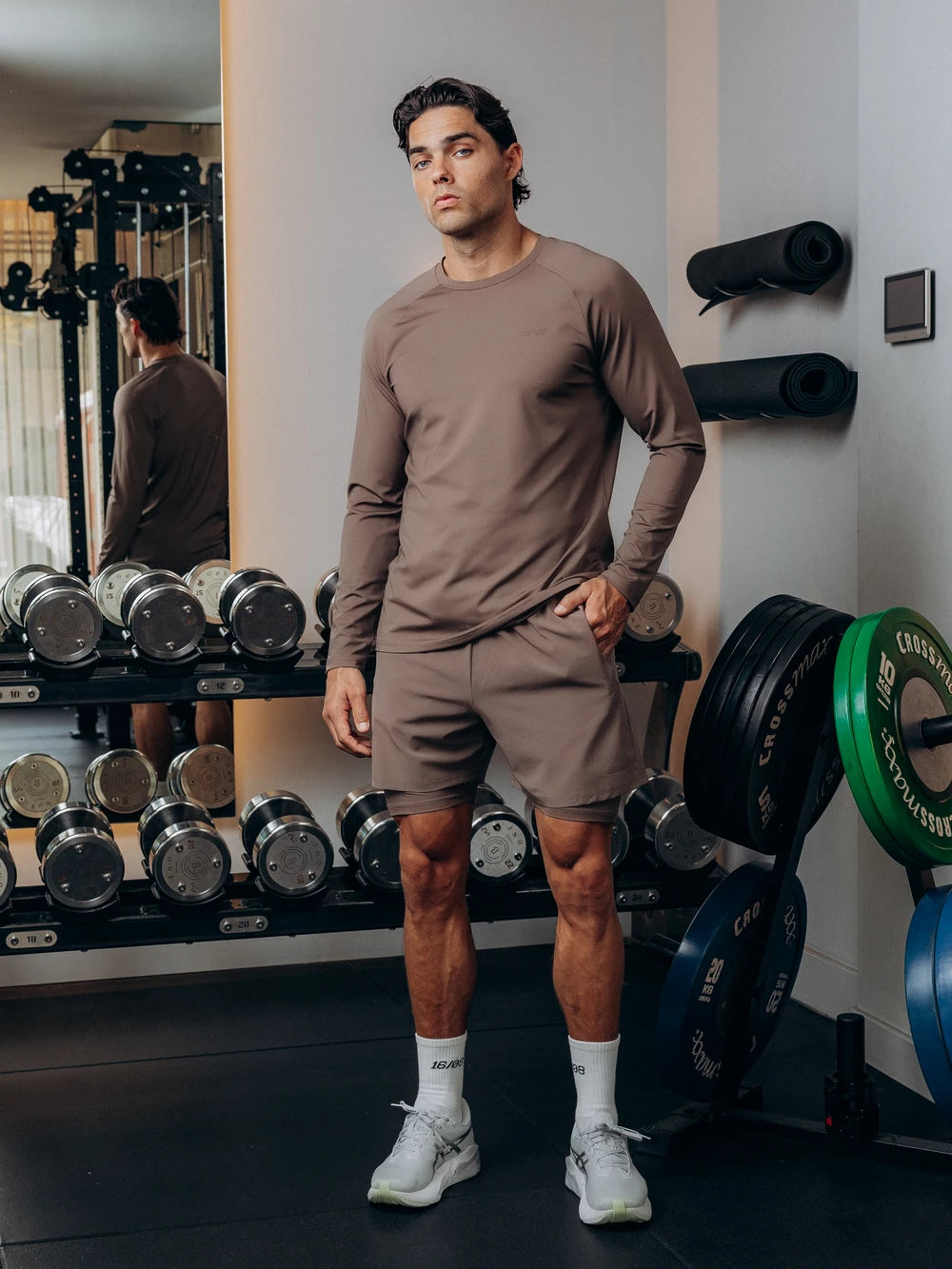 TB Brown Performance Longsleeve