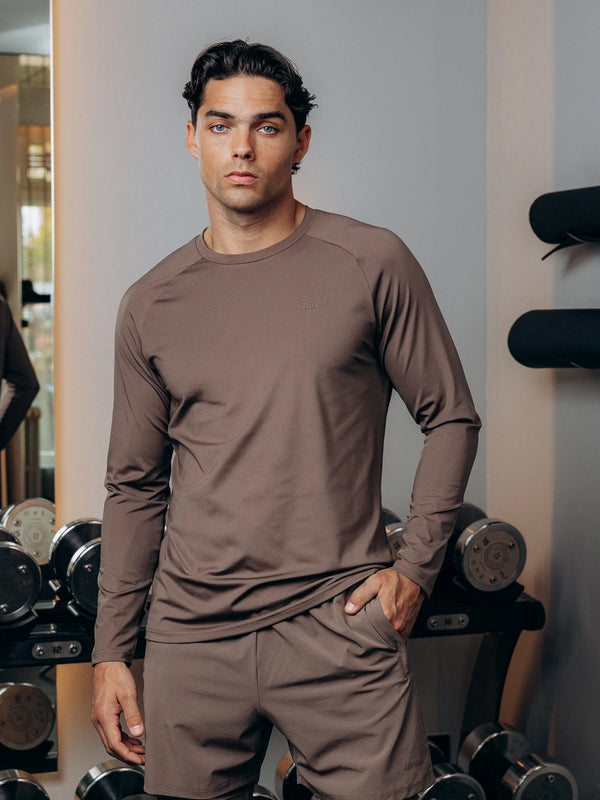 TB Brown Performance Longsleeve