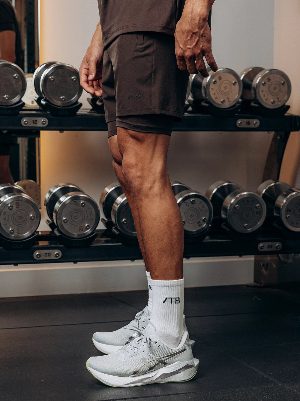 TB Dark Brown 2-in-1 Performance Short