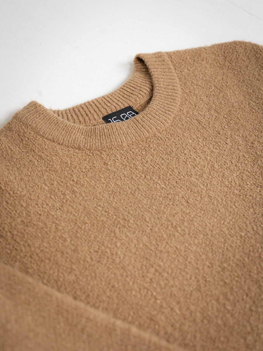 Brown Texture Sweater 1608 WEAR