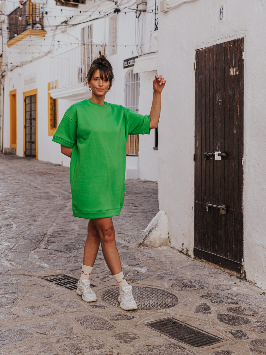 Short Sleeve Dress Fiesta Green 1608 WEAR