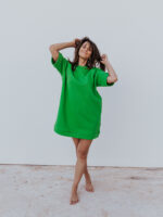 Short Sleeve Dress Fiesta Green