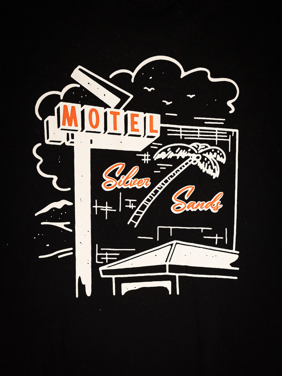 Black Motel Oversized T-shirt 1608 WEAR