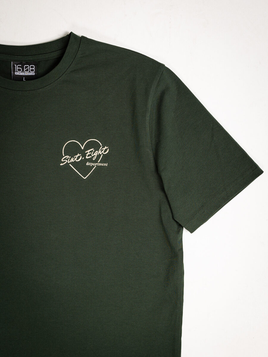 Green Heart T-shirt 1608 WEAR