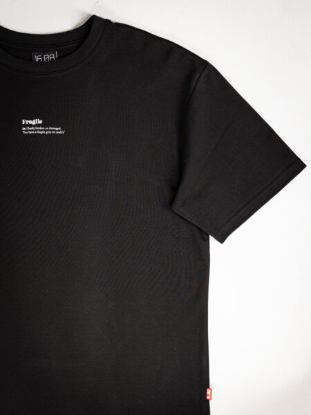 Black Fragile Oversized T-shirt