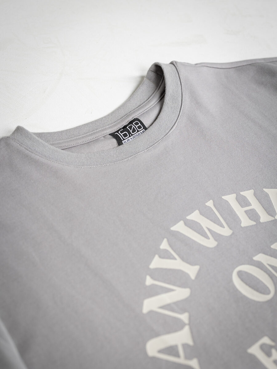 Anywhere Grey Oversized T-shirt 1608 WEAR