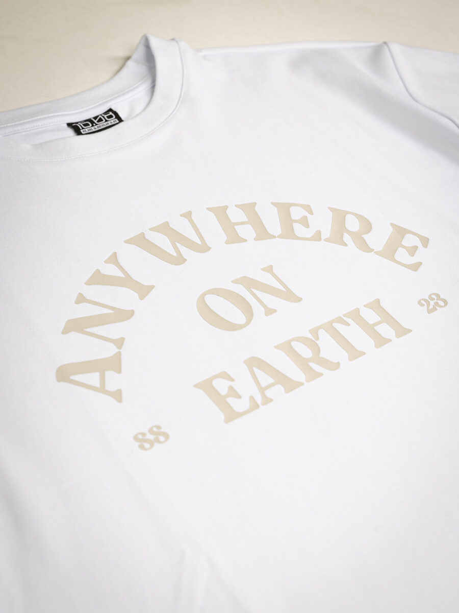 Anywhere White Oversized T-shirt 1608 WEAR