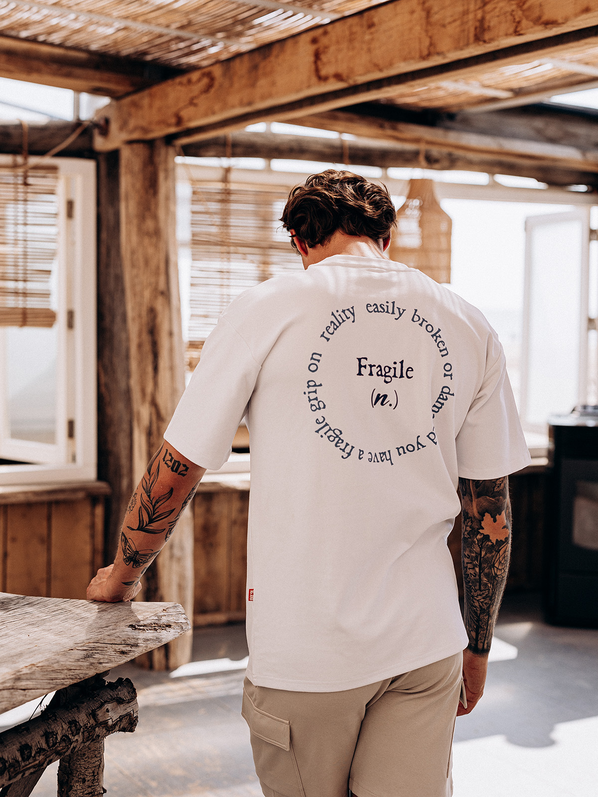 Circle Fragile Oversized T-shirt 1608 WEAR