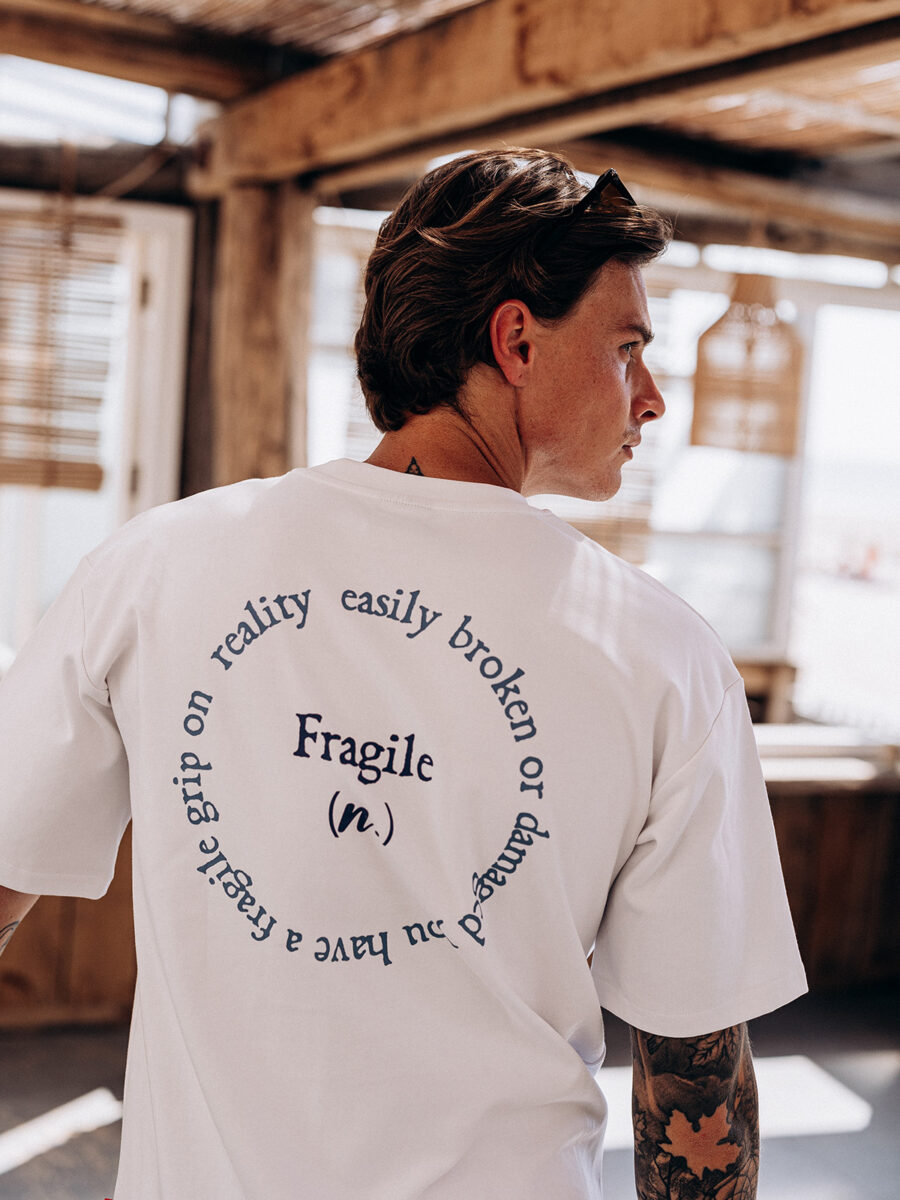 Circle Fragile Oversized T-shirt 1608 WEAR