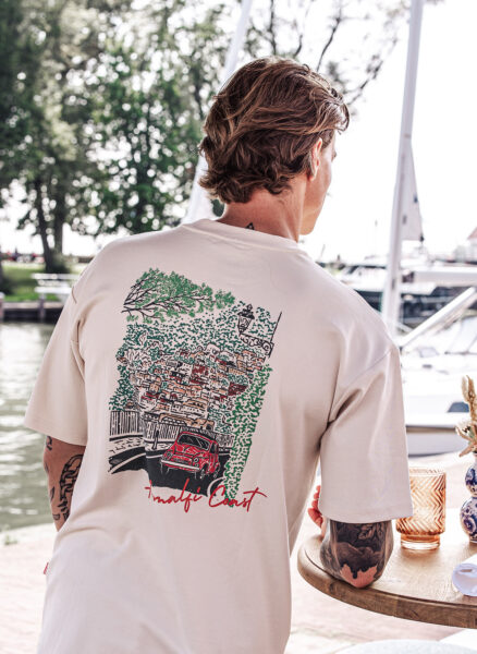 Amalfi Creme Oversized T-shirt