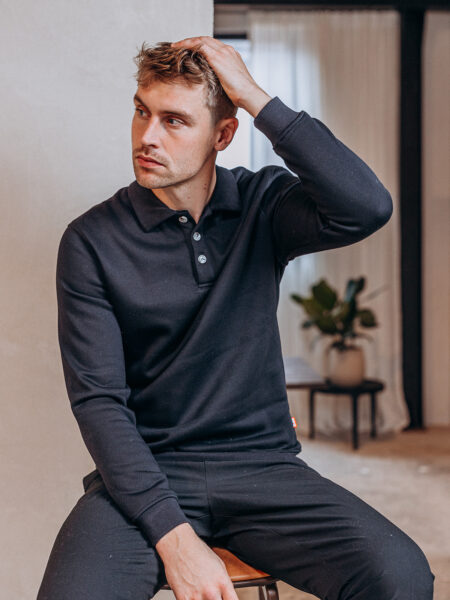 Black Polo Sweater