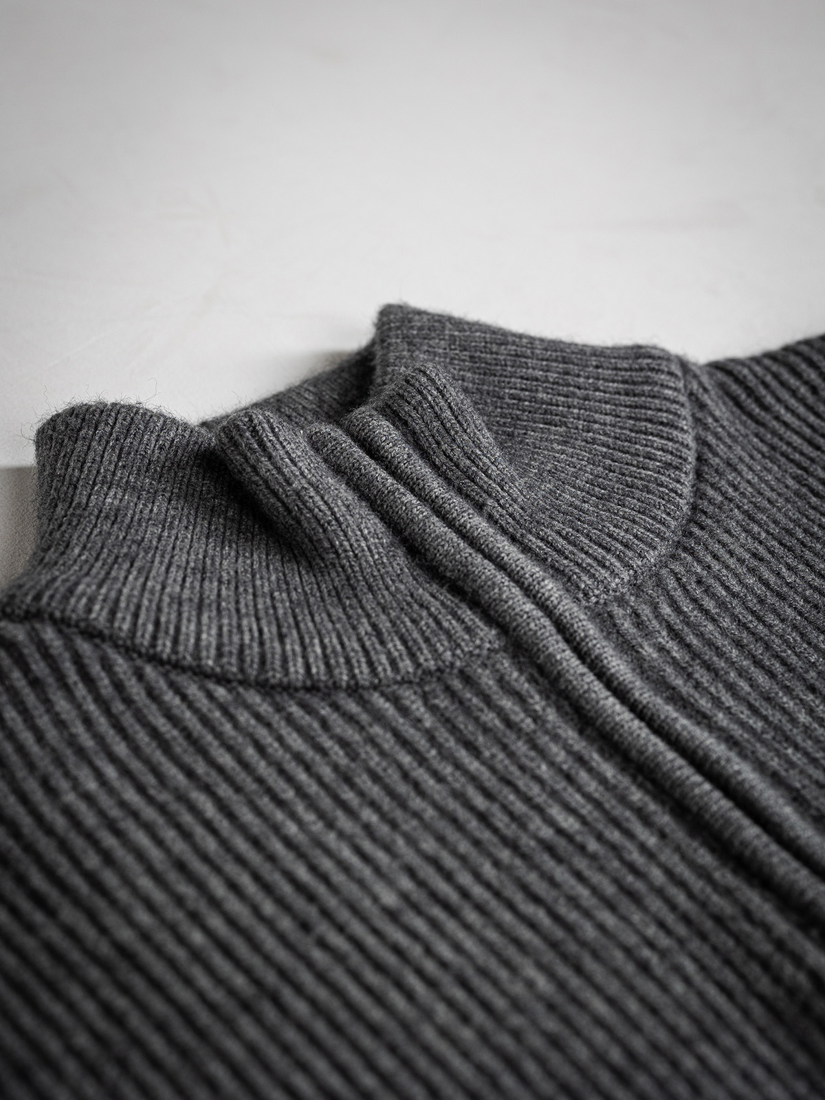 Grey Knit Zipper 1608 WEAR