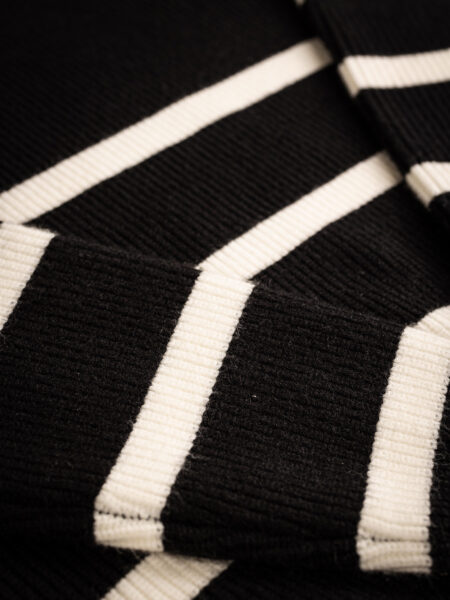 Black Stripe Oversized Sweater