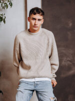 Beige Oversized Sweater