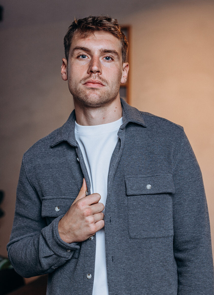 Grey Waffle Shirt 1608 WEAR