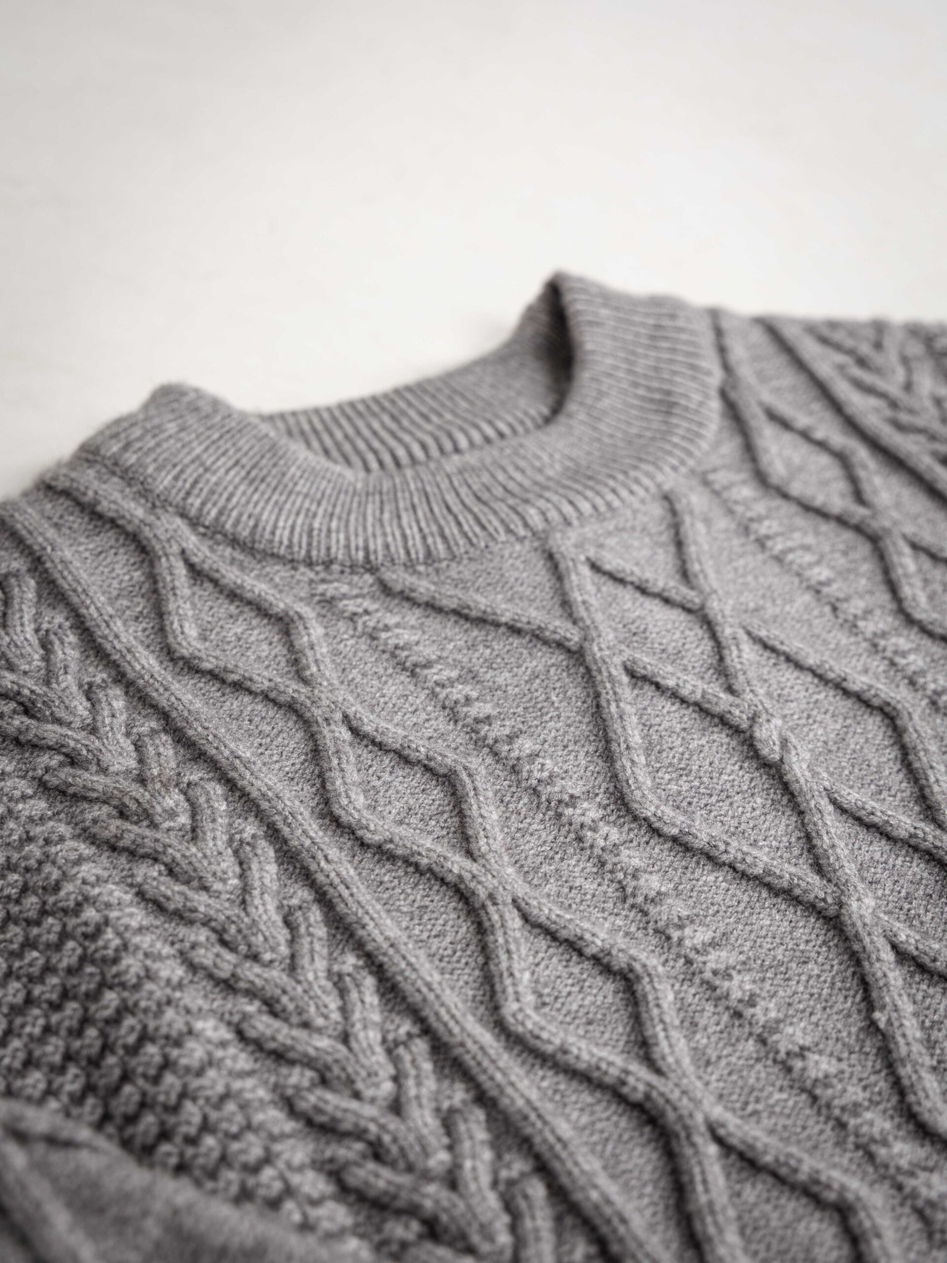Grey Kabel Sweater 1608 WEAR