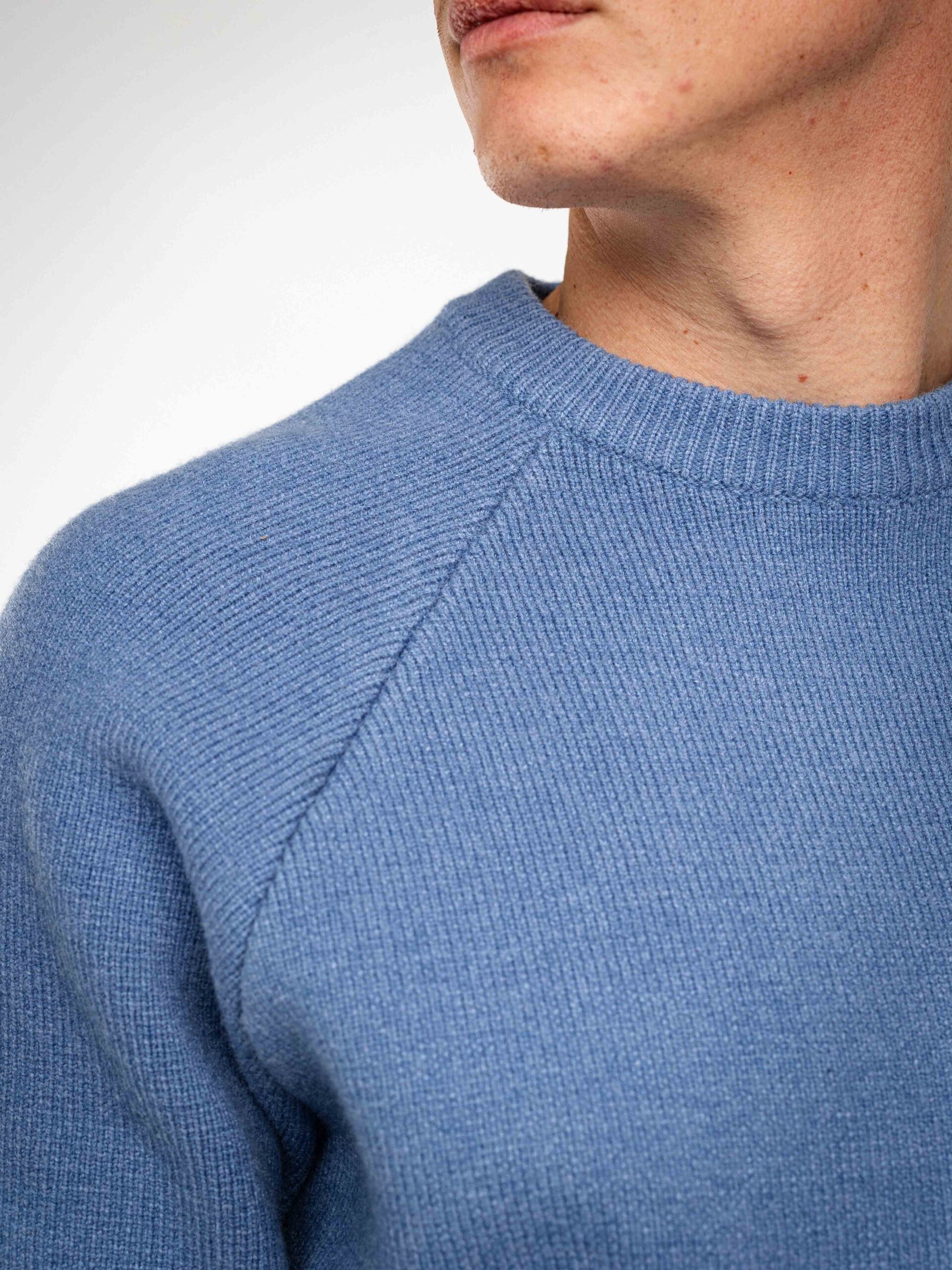 Blue Knit Oversized Sweater 1608 WEAR