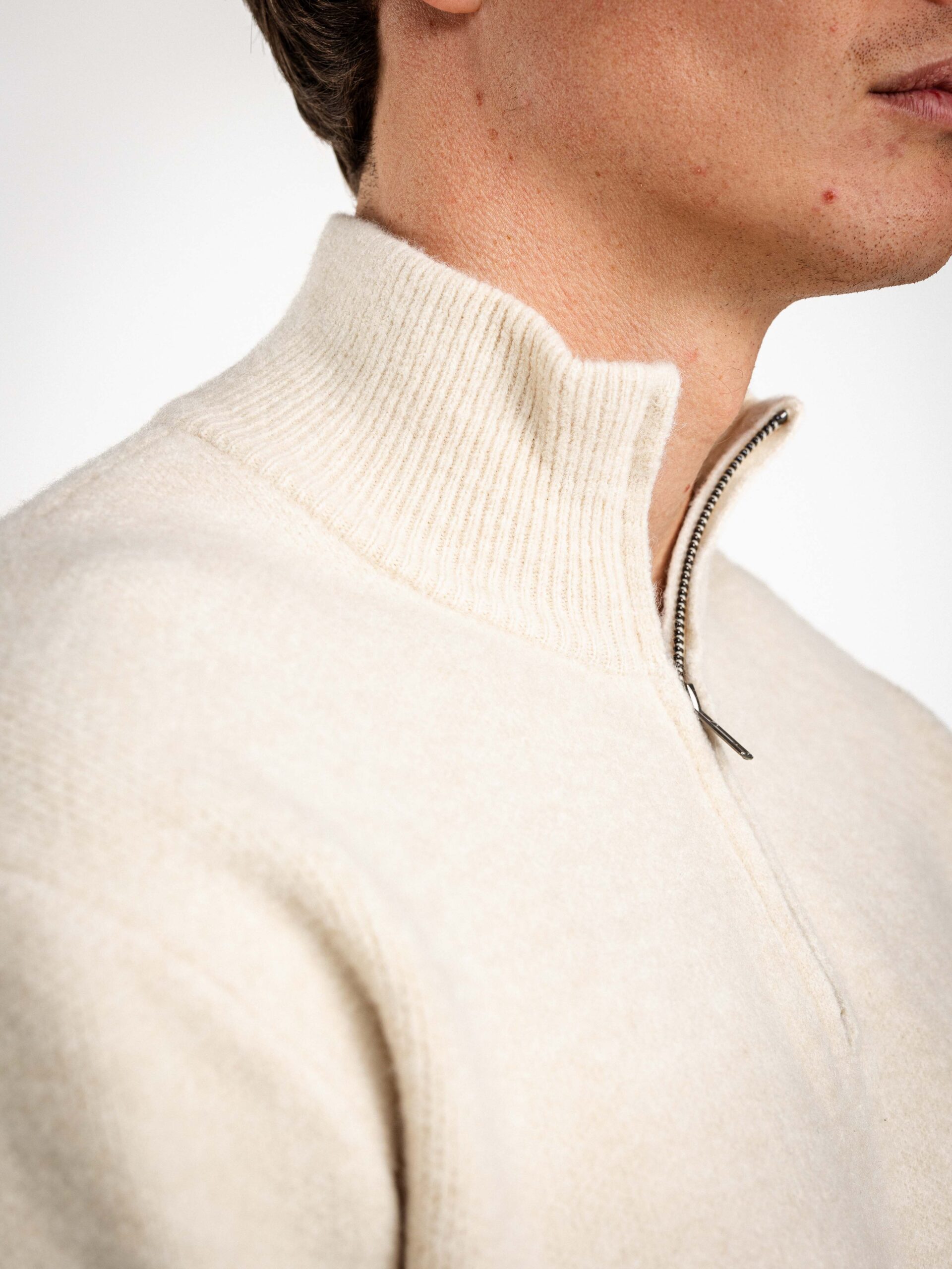 Texture Zipper Sweater 1608 WEAR
