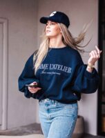 With Love Sweater Navy