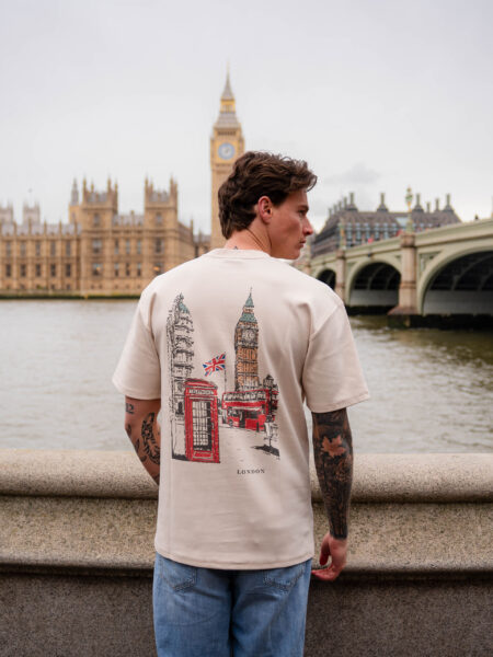 Creme London T-Shirt in Übergröße