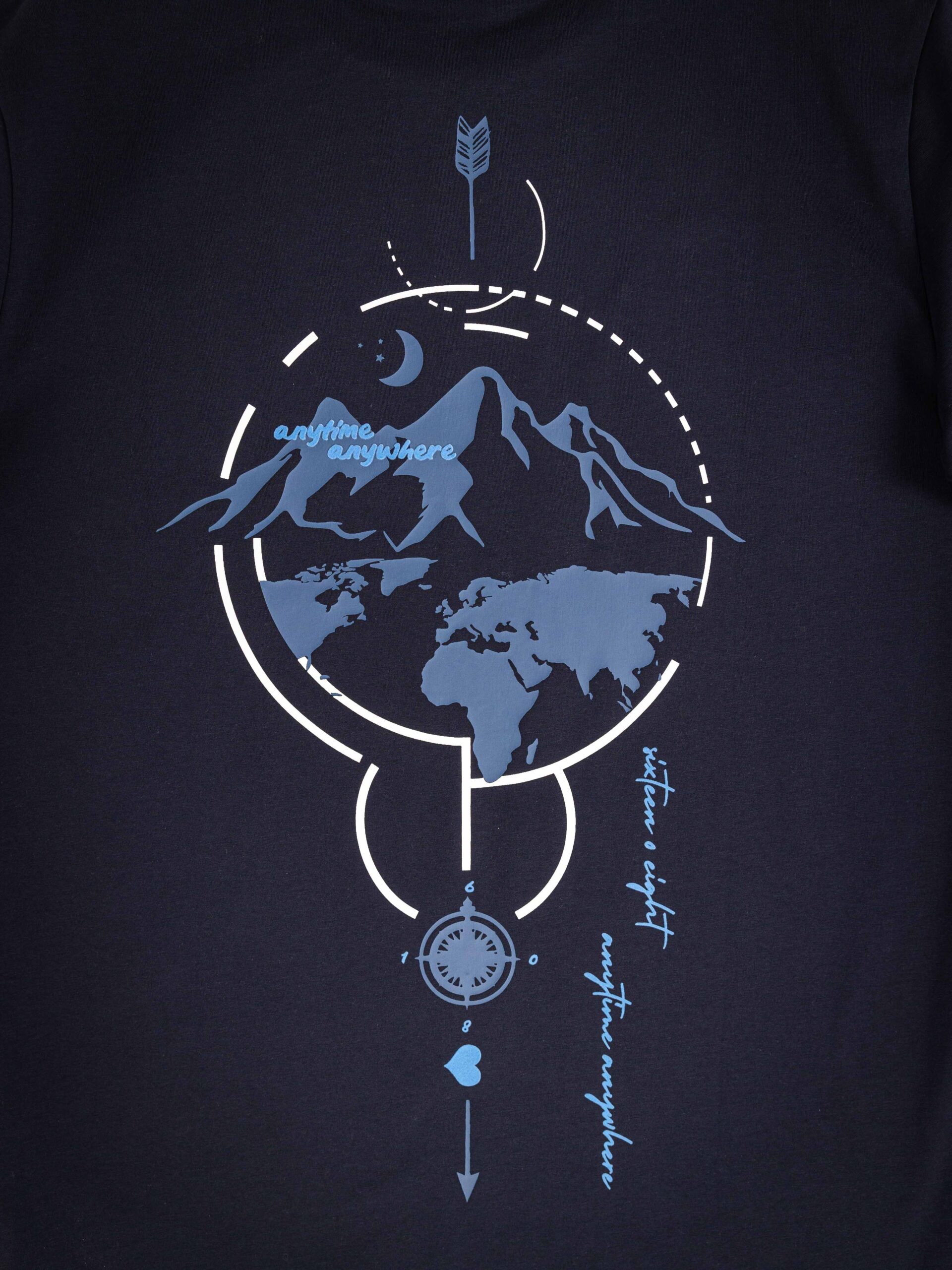 Marineblaues Global-T-Shirt 1608 WEAR