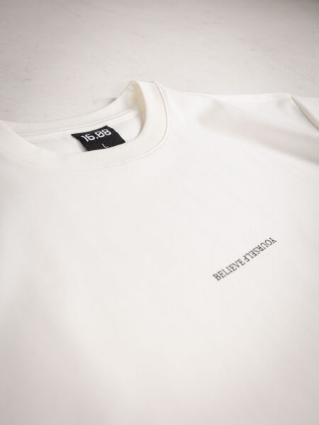 White Believe Oversized T-shirt