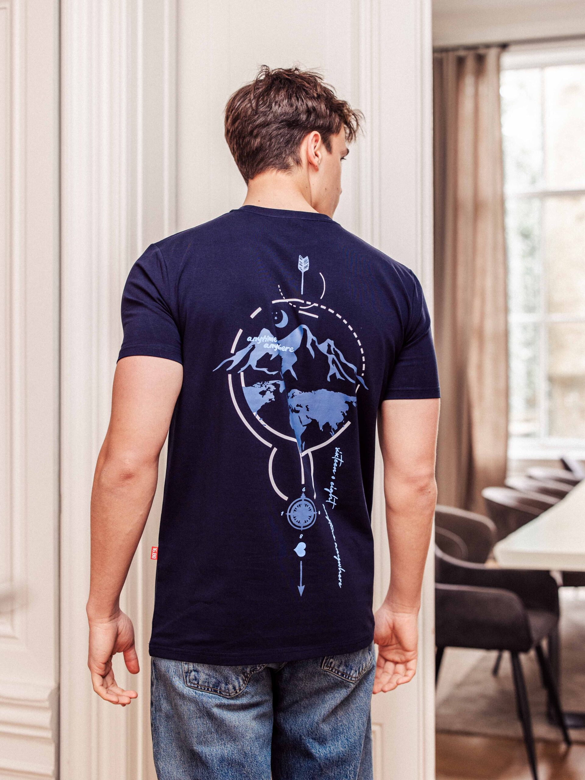 Marineblaues Global-T-Shirt 1608 WEAR