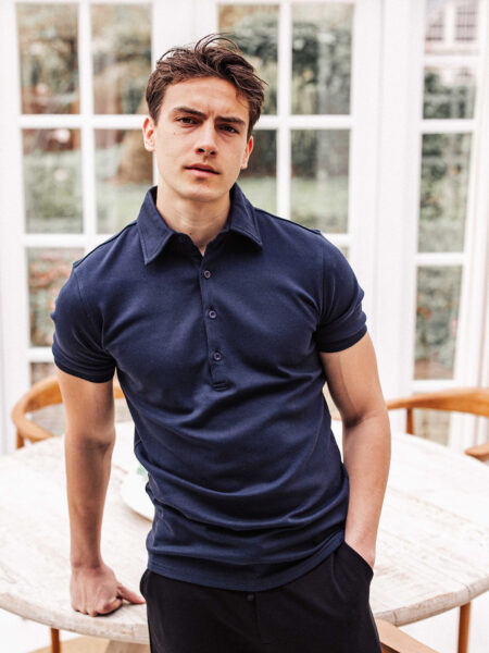 Navy Business Polo