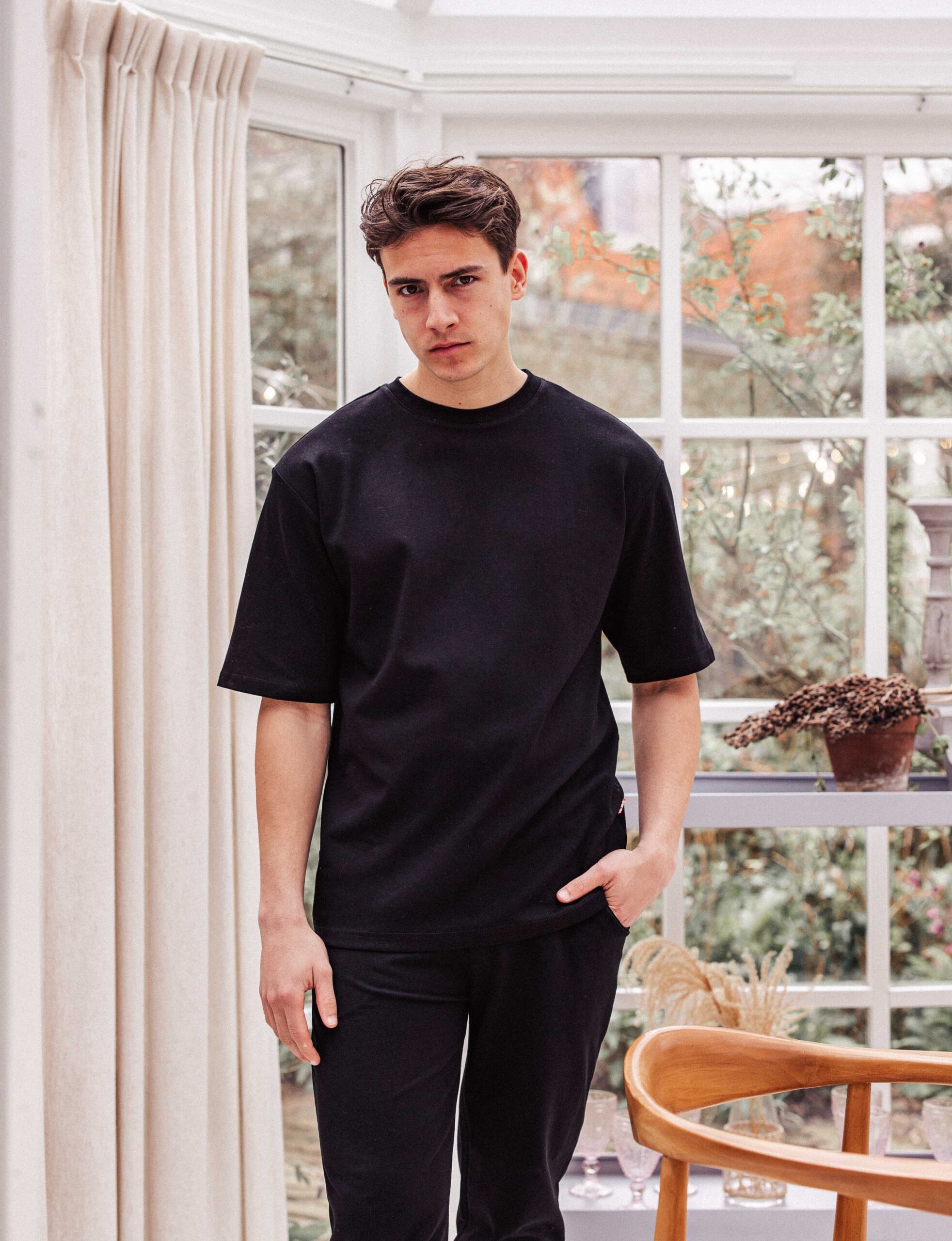 Black Sleeve Oversized T-shirt 1608 WEAR
