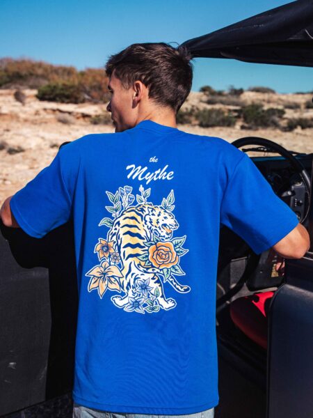 Cobalt Tiger Oversized T-shirt