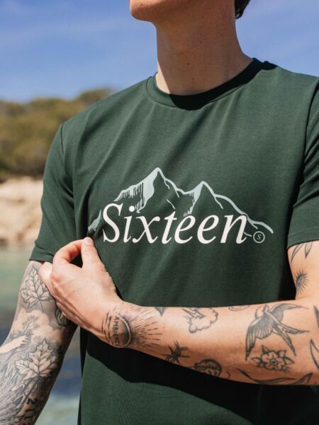 Green Sixteen Mountain Slim T-shirt