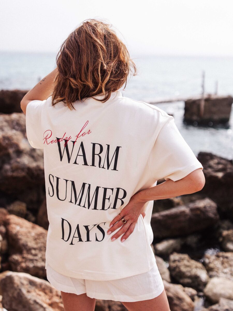 Warm Summer Days T-shirt White 1608 WEAR