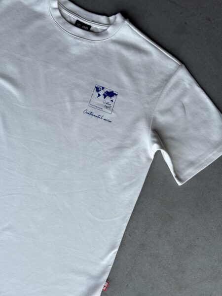 White T-shirt Oversized Global