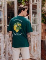 Homemade Italian Green Oversized T-shirt