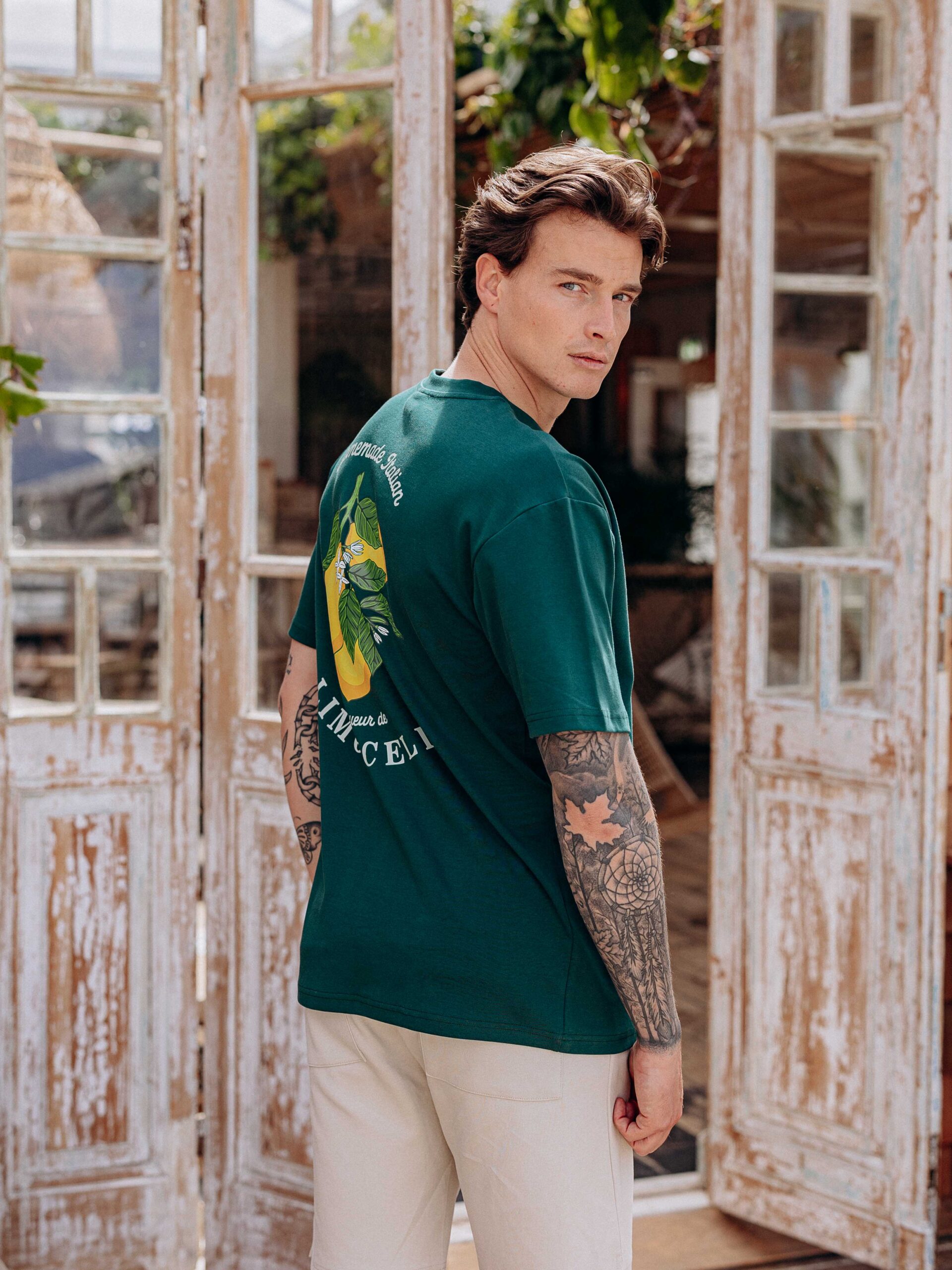 Homemade Italian Green Oversized T-shirt 1608 WEAR