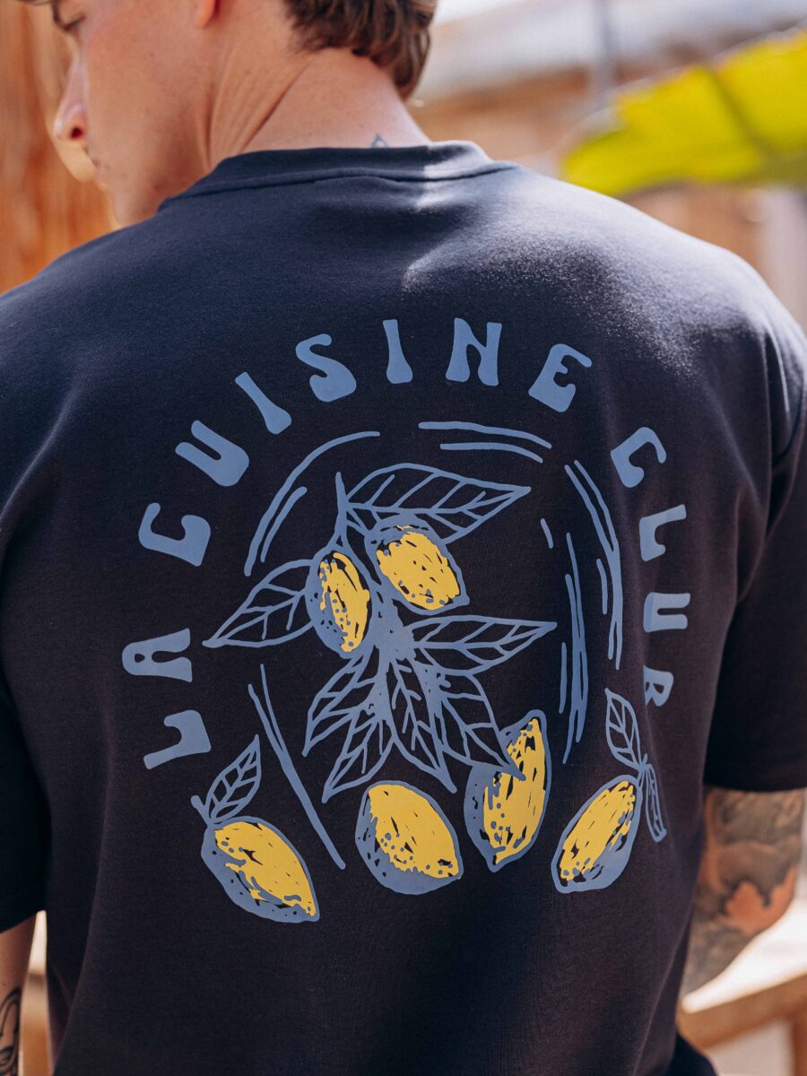 La Cuisine Lemon Navy Oversized T-shirt