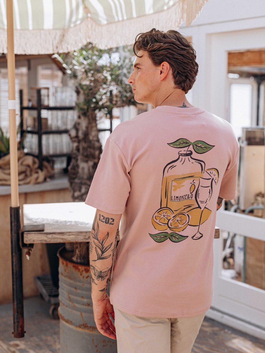 Limoncello Oversized T-shirt Pink 1608 WEAR