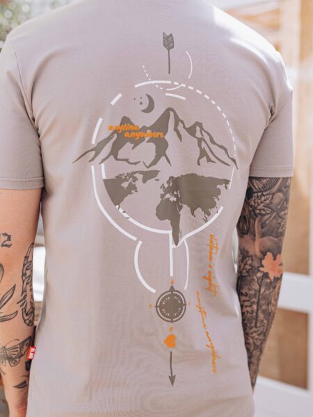 Global Taupe Slim Fit T-shirt